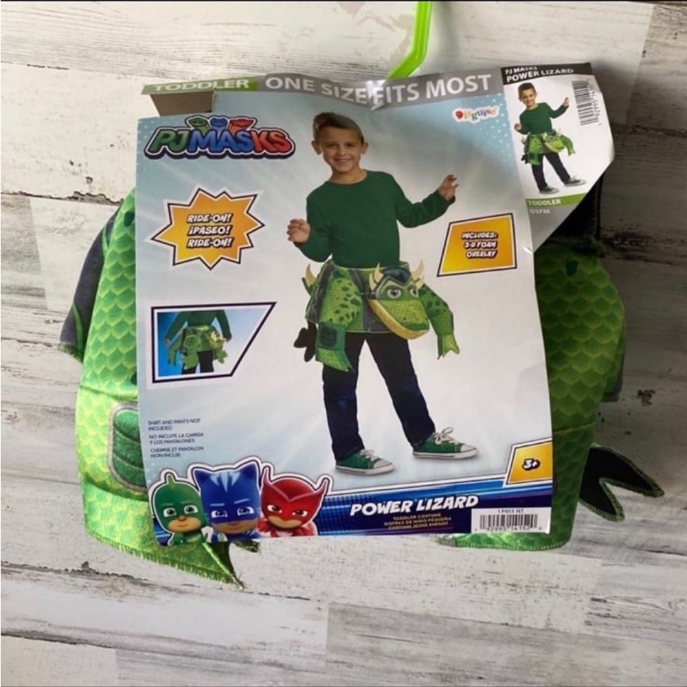 PJ Masks Toddler Gekko Power Lizard Costume Size OS NEW